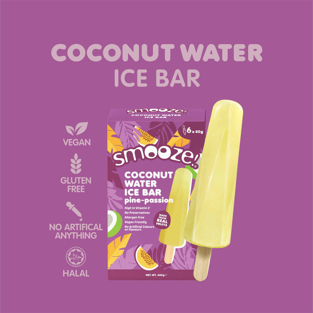 Smooze!™ Coconut Water Ice Bar - Pine-Passion